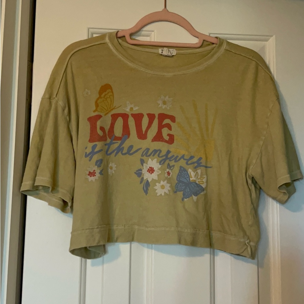 Billabong Olive Green Graphic Tee
